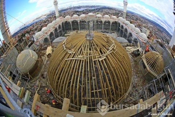 Çamlıca Camii'nde artık sona doğru