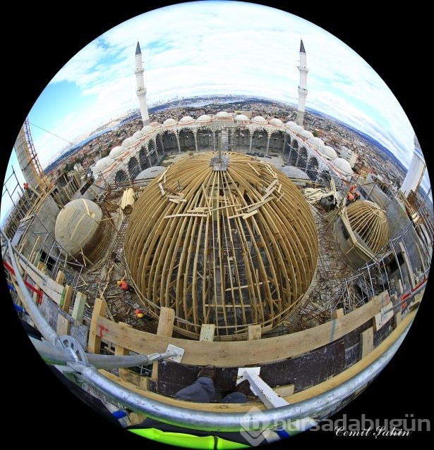 Çamlıca Camii'nde artık sona doğru