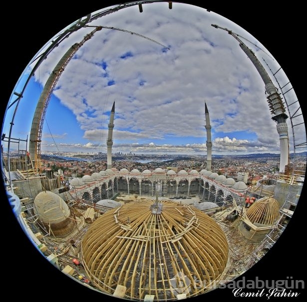 Çamlıca Camii'nde artık sona doğru