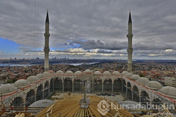Çamlıca Camii'nde artık sona doğru