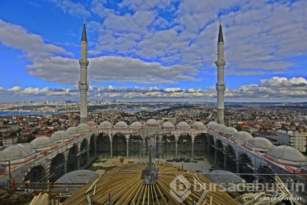 Çamlıca Camii'nde artık sona doğru