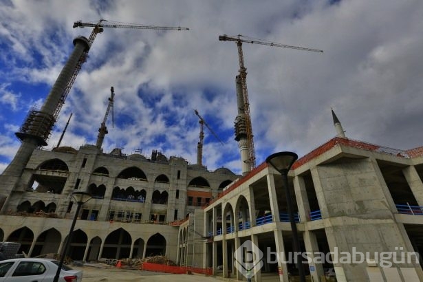 Çamlıca Camii'nde artık sona doğru