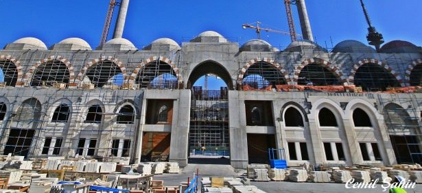Çamlıca Camii'nde artık sona doğru