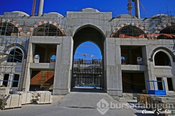Çamlıca Camii'nde artık sona doğru