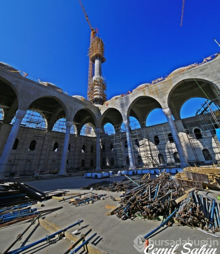 Çamlıca Camii'nde artık sona doğru
