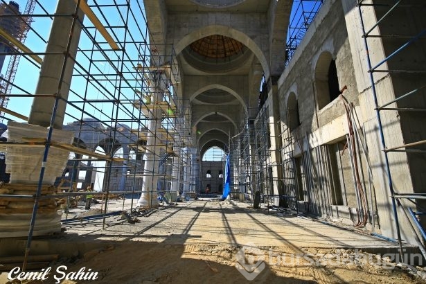 Çamlıca Camii'nde artık sona doğru