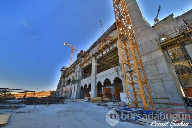 Çamlıca Camii'nde artık sona doğru