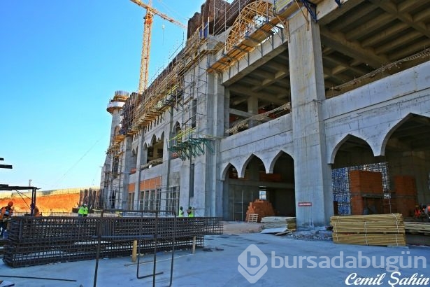 Çamlıca Camii'nde artık sona doğru