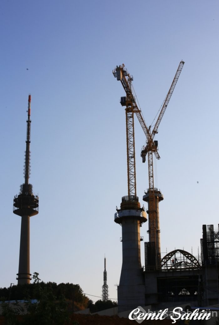 Çamlıca Camii'nde artık sona doğru