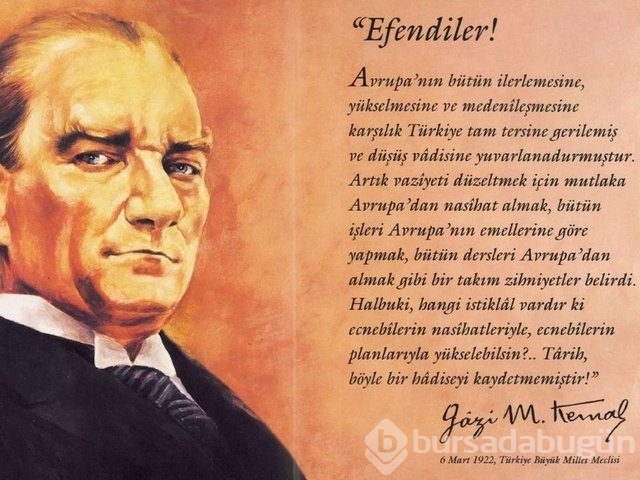 Atatürk'ün unutulmayan sözleri