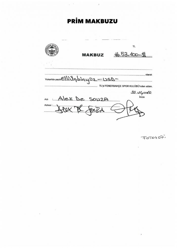 Fenerbahçe Alex'in 6 farklı imzasını yayınladı!
