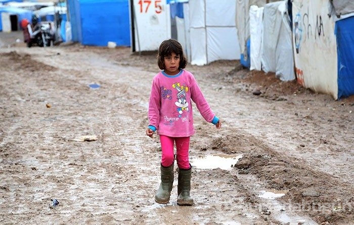 Irak'taki sığınmacıların yağmur çilesi
