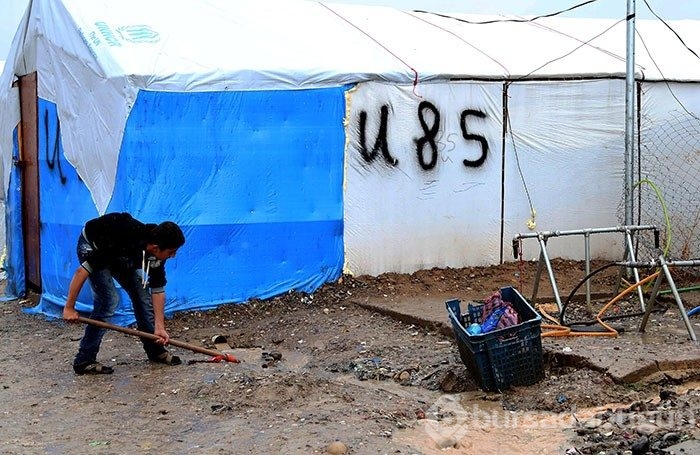 Irak'taki sığınmacıların yağmur çilesi