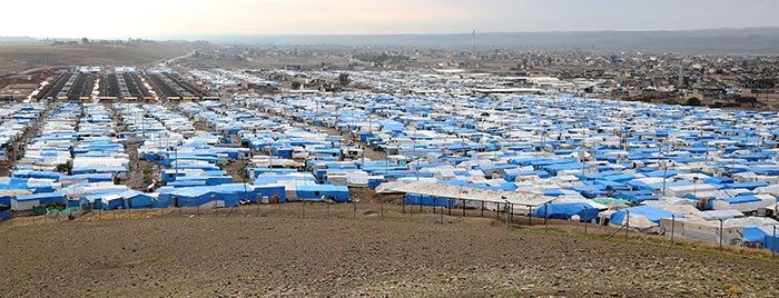 Irak'taki sığınmacıların yağmur çilesi