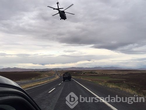 Diyarbakır-Silvan karayolunda askeri servis aracının geçişi sırasında patlama