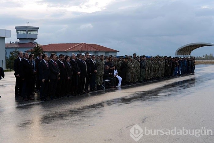 Hain saldırıda şehit düşen astsubay için tören düzenlendi