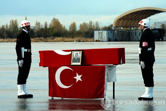 Hain saldırıda şehit düşen astsubay için tören düzenlendi
