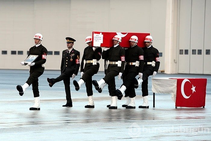 Hain saldırıda şehit düşen astsubay için tören düzenlendi