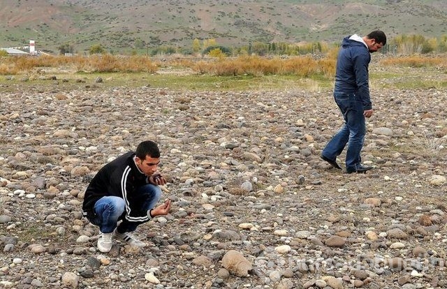 Gökte ararken Sarıçiçek Köyü'nde buldu!