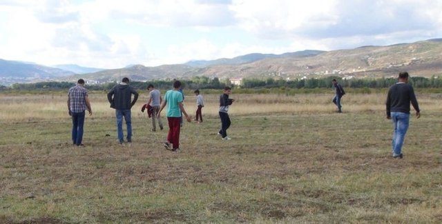 Gökte ararken Sarıçiçek Köyü'nde buldu!
