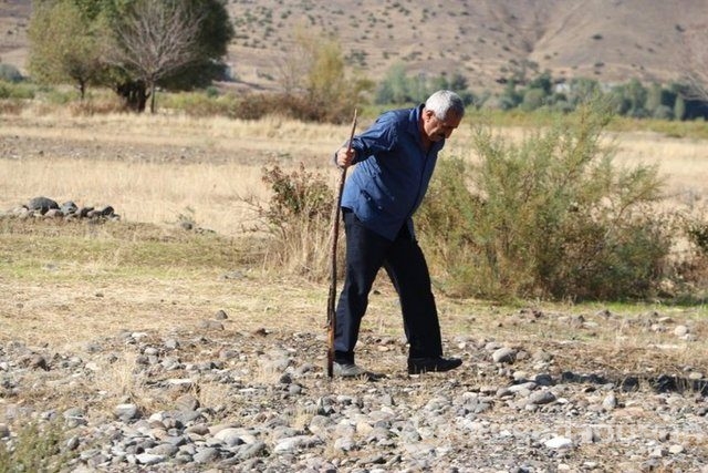 Gökte ararken Sarıçiçek Köyü'nde buldu!