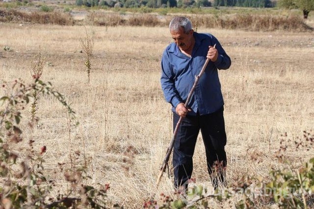 Gökte ararken Sarıçiçek Köyü'nde buldu!