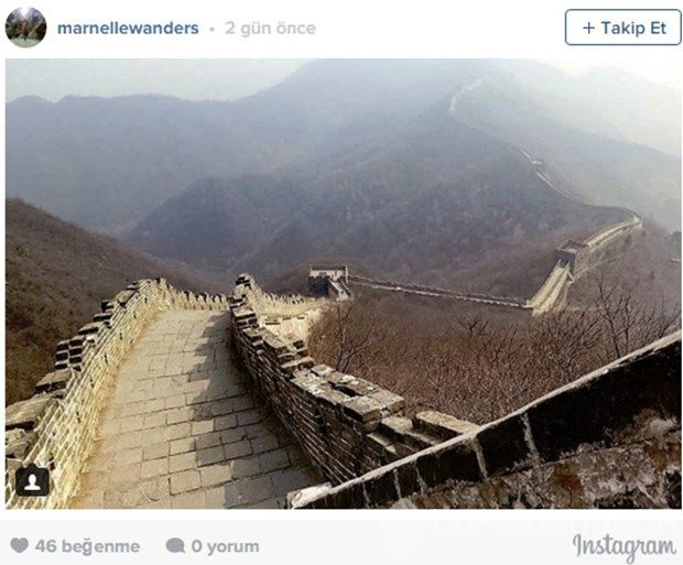 Instagram kurbanı gezginler