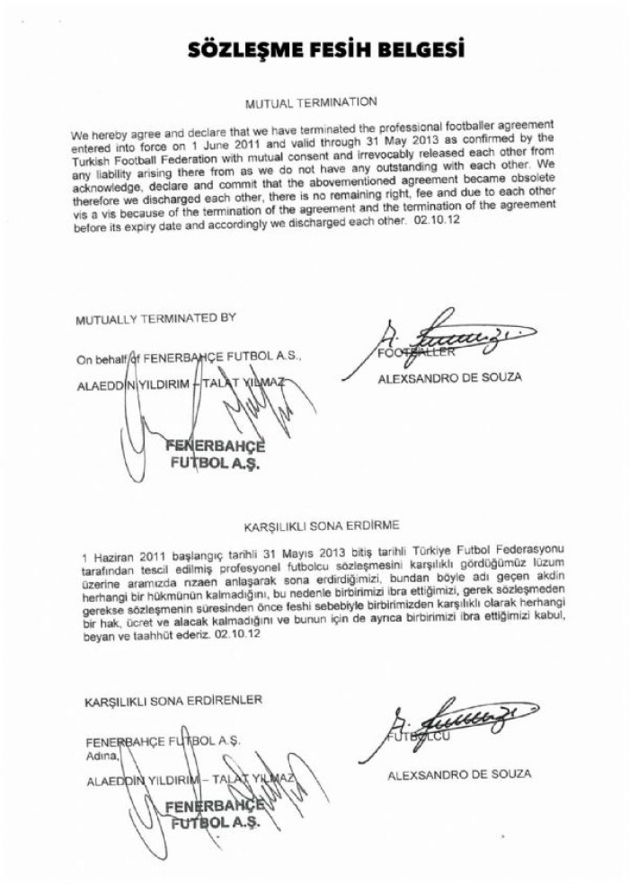 Fenerbahçe'den Alex'e flaş cevap! 