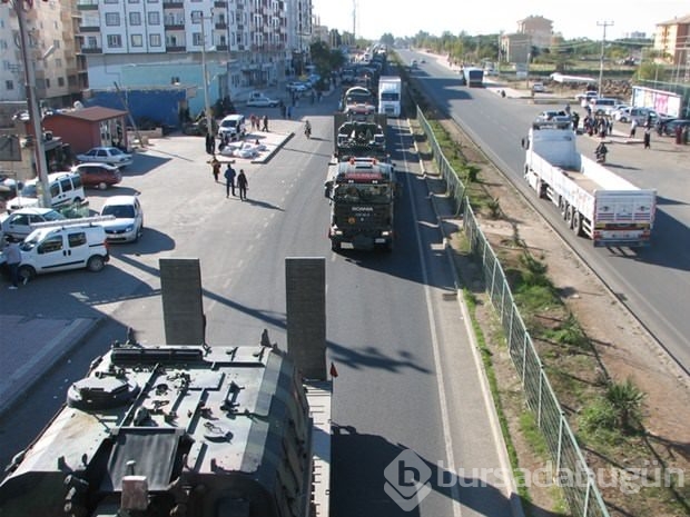 Gaziantep'te askeri sevkiyat