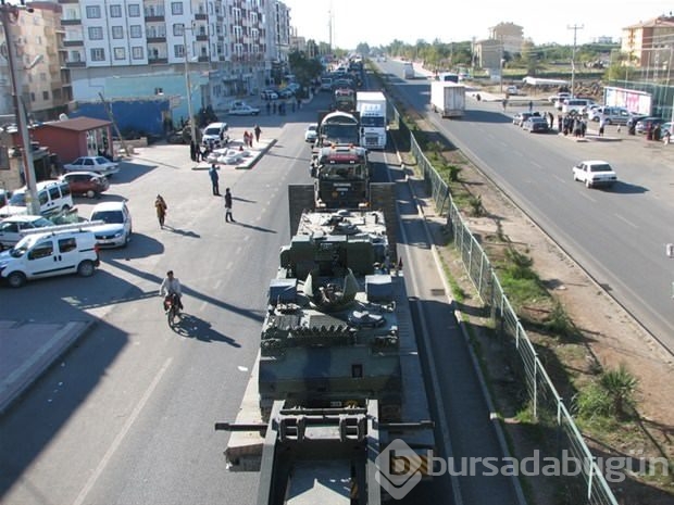 Gaziantep'te askeri sevkiyat