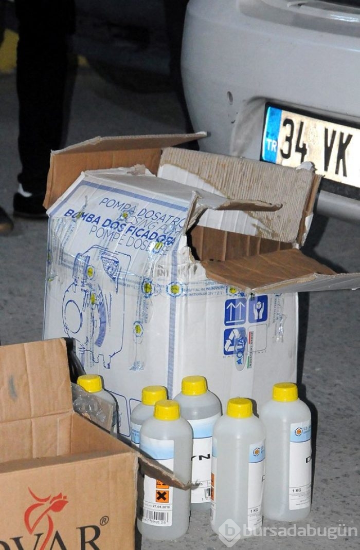 "Bomba" yazılı paketten "pompa" çıktı