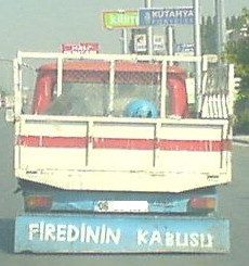 Türklere özgü araba arkası yazıları