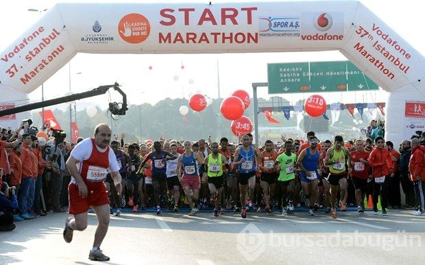İstanbul Maratonu'nda renkli görüntüler
