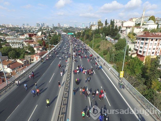 İstanbul Maratonu'nda renkli görüntüler