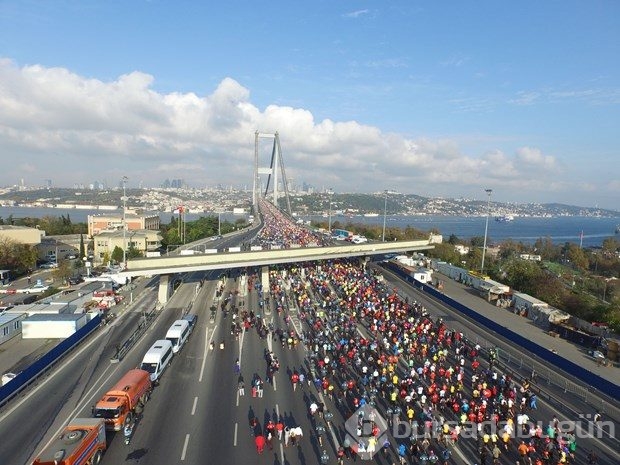 İstanbul Maratonu'nda renkli görüntüler