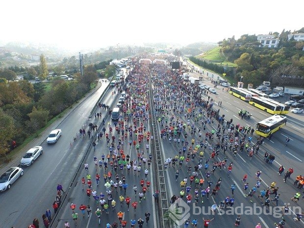 İstanbul Maratonu'nda renkli görüntüler