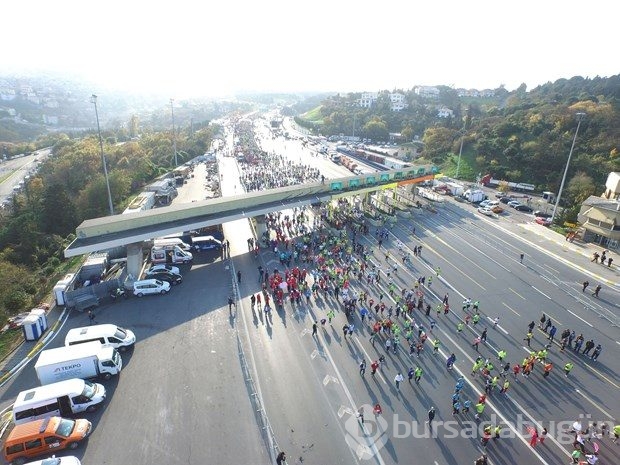 İstanbul Maratonu'nda renkli görüntüler