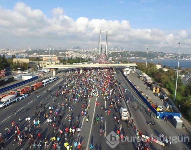 İstanbul Maratonu'nda renkli görüntüler