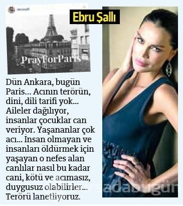 Ünlüler Paris saldırısını böyle kınadı!