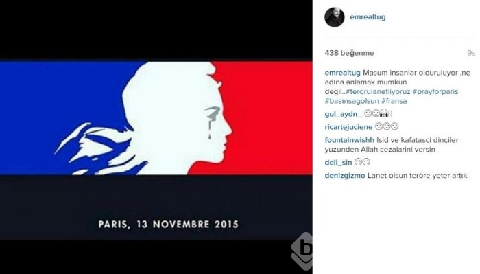 Ünlüler Paris saldırısını böyle kınadı!