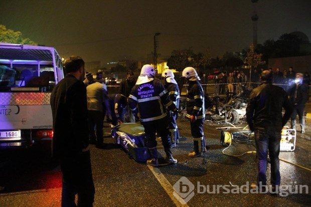 Kaza yapan otomobilin şoförü yanarak can verdi