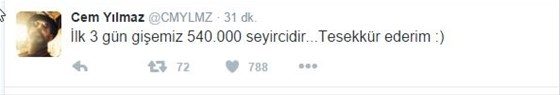 Cem Yılmaz'ın son filmi ne kadar izlendi?