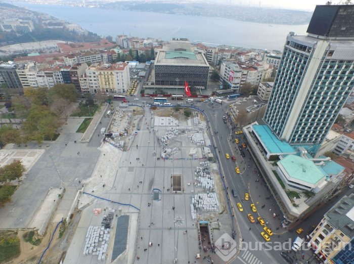 Taksim Meydanı'nı düzenleme çalışmalarında sona yaklaşıldı