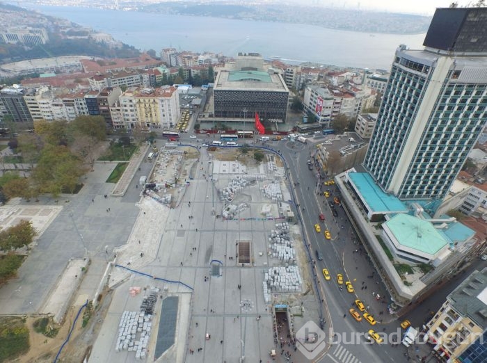 Taksim Meydanı'nı düzenleme çalışmalarında sona yaklaşıldı