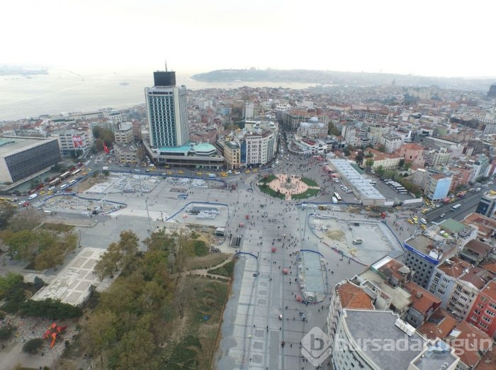Taksim Meydanı'nı düzenleme çalışmalarında sona yaklaşıldı