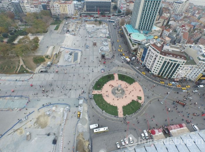 Taksim Meydanı'nı düzenleme çalışmalarında sona yaklaşıldı