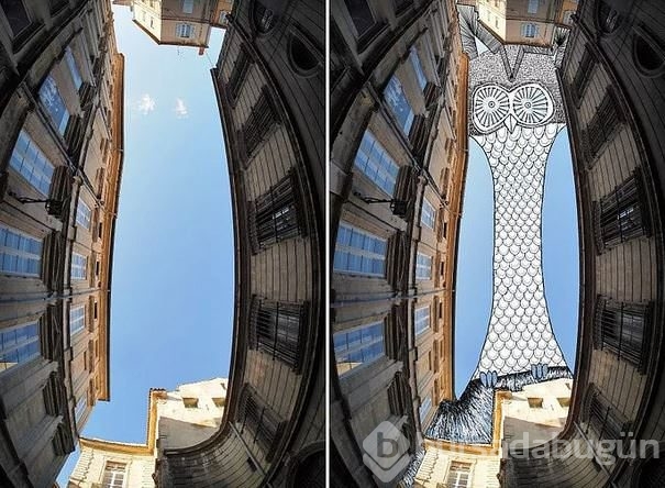 Ünlü fotoğrafçı gökyüzünü tuval gibi kullanıyor!