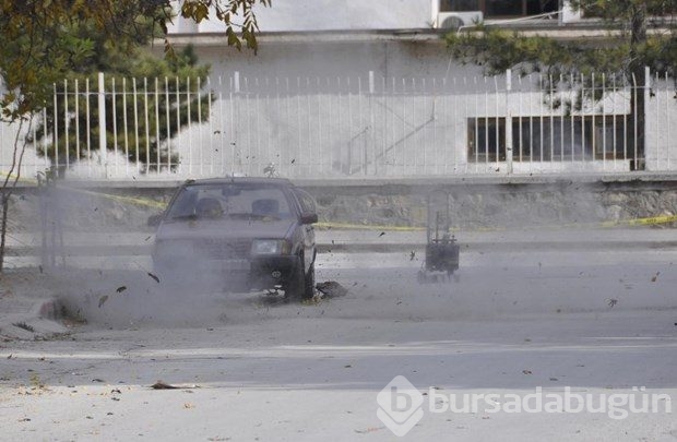 Konya'da polis memurunun aracına bomba