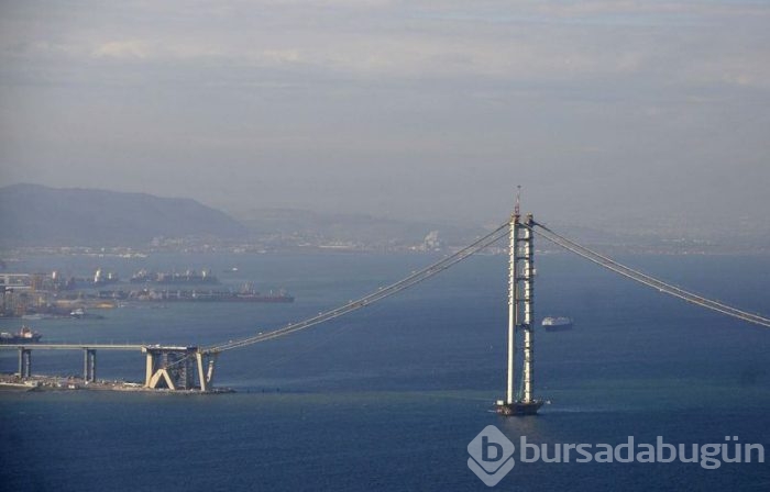Körfez köprüsünün gerdanlığı havadan görüntülendi