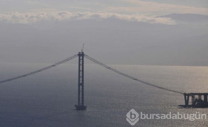 Körfez köprüsünün gerdanlığı havadan görüntülendi